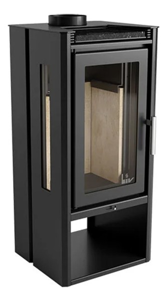 Calefactor Leña Ecologico 160 Mt2 Vidrios Laterales Visores