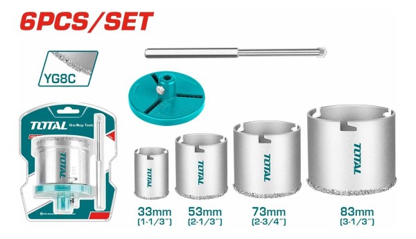 Sierra Copa Diamantada Juego X6pcs Total (tac44061) - Imagen 2