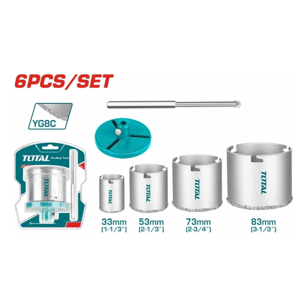 Sierra Copa Diamantada Juego X6pcs Total (tac44061) - Imagen 2