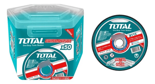 50x Discos Corte Metal Amoladora 4.1/2'' 1.2mm Total