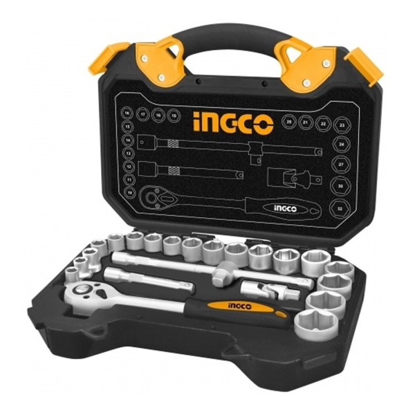 Juego Dados Tubo 25 Pzs Llave Crique 1/2 Metr. Hkts12251