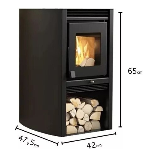 Calefactor A Leña Doble Combustión + Kit Techo Completo - Imagen 4