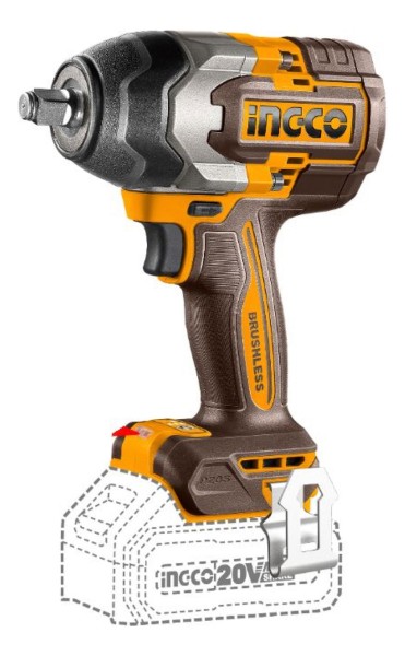Llave De Impacto Inalámbrica 1/2 20v 850 Nm Ciwli2085 Ingco - Imagen 4