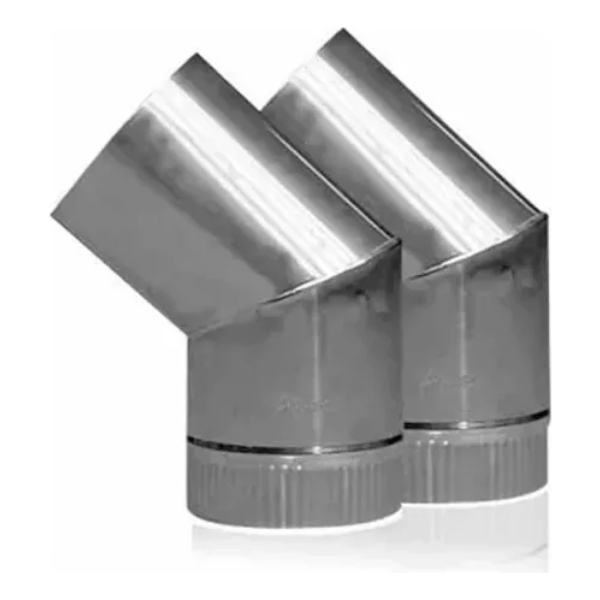 Kit De 2 Codos Para Calefactor 110 Mm - Imagen 3