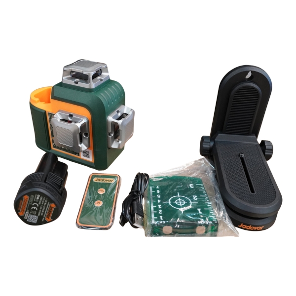Nivel Laser 12 Líneas 3d Verde Con Batería 12v Jadever 30m - Imagen 2