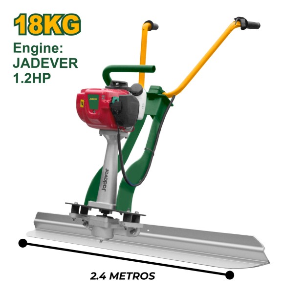 Vibrador De Hormigon Regla 1.2hp Jadever Con Regla 2.4 Met - Imagen 2