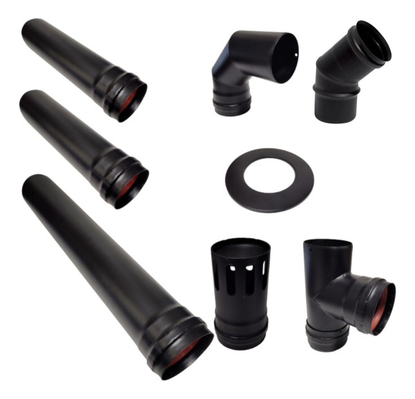 Kit Warm Instalacion Pellet 80mm Completo