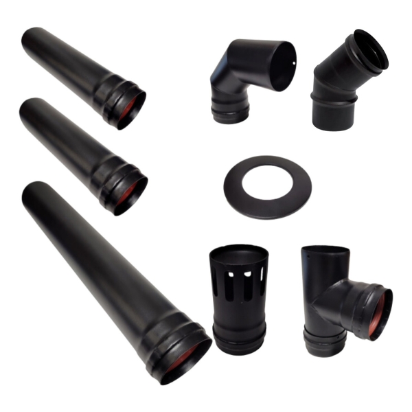 Kit Warm Instalacion Pellet 80mm Completo