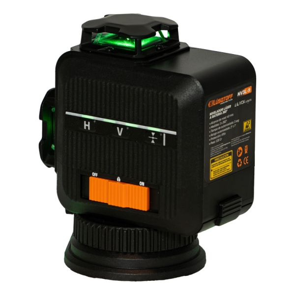 Nivel Láser Autonivelante Pro Lusqtoff 360° 40mt Luz Verde - Imagen 4