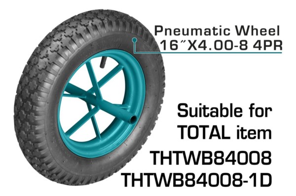 Rueda Inflable Neumatica P/carretilla 16 130kg Total - Imagen 3