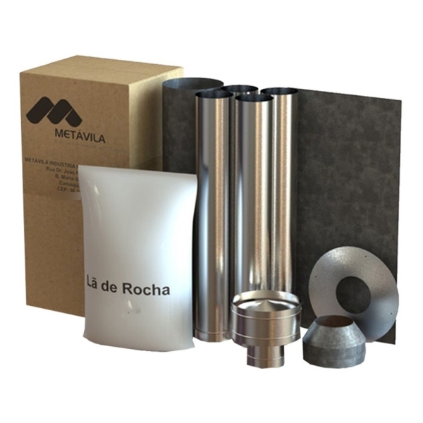 Kit De Caños Techo Calefactor Cocina 110 Mm - Imagen 2