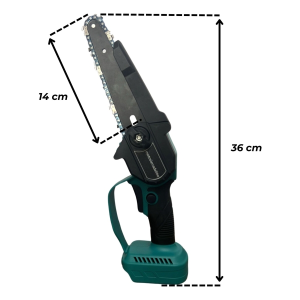Mini Motosierra 21v 6 Pulgadas Con 2 Baterias Maletin - Imagen 3