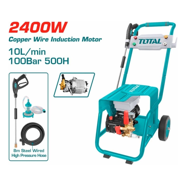 Hidrolavadora 2400w 100bar Industrial Lavadero Total - Imagen 2