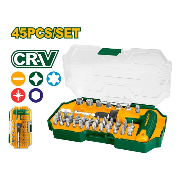 Set Juego Dados Puntas 45 Pcs Mango T Jadever Jdss8b45 - Imagen 3
