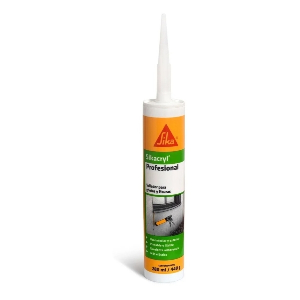Sellador Acrilico Para Int/ext Sikacryl Profesional 300cc