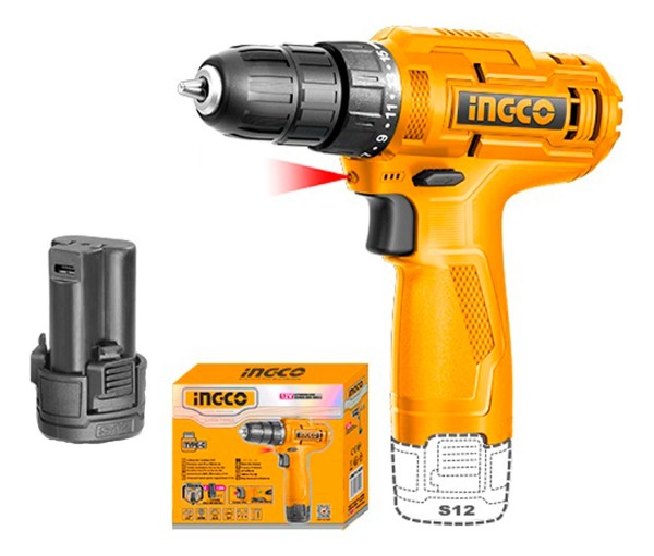 Taladro Atornillador A Batería Ingco 12v Cdli12428
