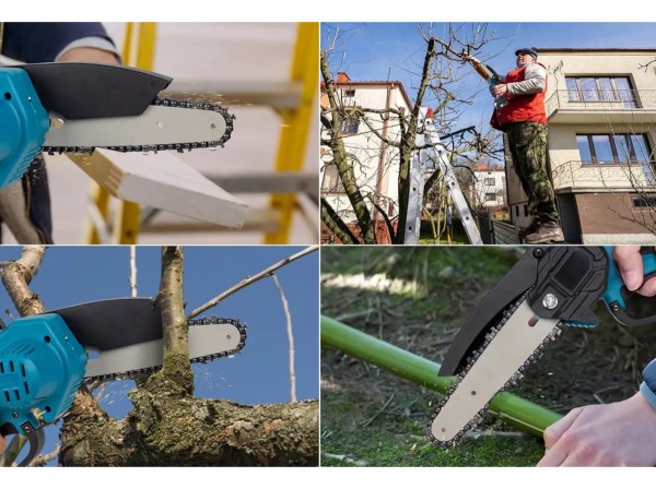 Mini Motosierra 6 PuLG 2 Bat 21v + Brazo Extensible 2.20m - Imagen 5
