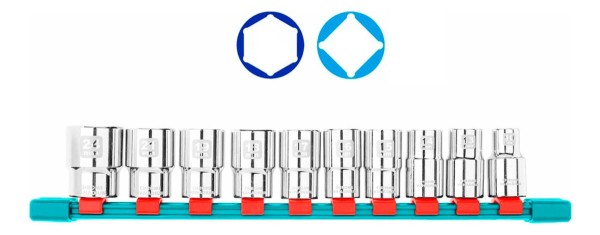 Set 10 Dados Encastre 1/2 10mm A 24mm Total - Imagen 2