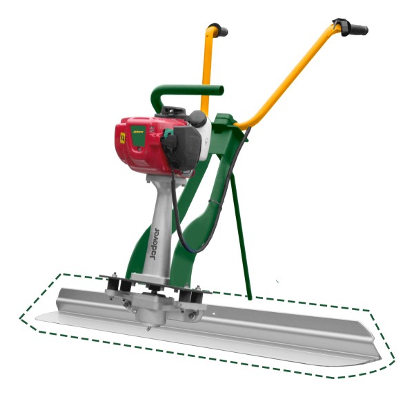 Regla Vibradora De Hormigon 1.2hp Jadever Sin Regla