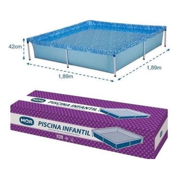 Piscina 1500lt Mor Reforzada Infantil 1.89 X 1.89 X 0.42 Mt - Imagen 2