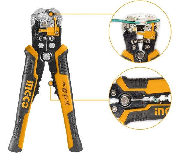 Pinza Pela Corta Cable Con Detector Voltaje Ingco Hwsp102429 - Imagen 2