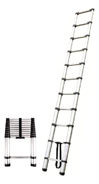 Escalera Aluminio Telescopica Plegable 14 Esc 4m Hasta 150kg - Imagen 3