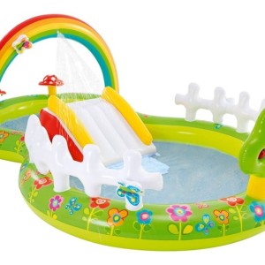 Piscina Inflable Centro De Juegos Con Rociador Intex 57154