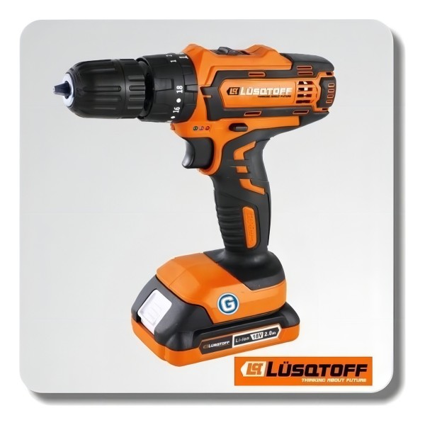 Taladro Percutor Atornillador 18v De 10mm Lüsqtoff C/bat - Imagen 7