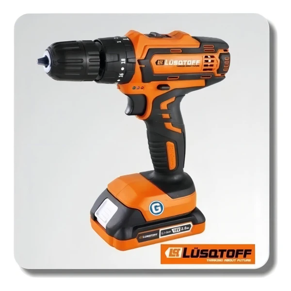 Taladro Percutor Atornillador 18v De 10mm Lüsqtoff C/bat - Imagen 7