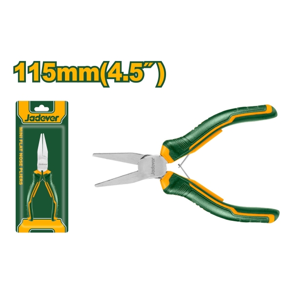 Mini Pinza Punta Larga 4.5 Pulgadas Plana Jadever Jdpl0958 - Imagen 2