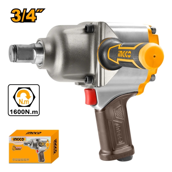 Llave De Impacto Neumatica 3/4 1600nm Ingco Aiw341302 - Imagen 2
