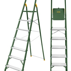 Escalera Aluminio 2.10 Met 7 Escalones 150kg Jadever