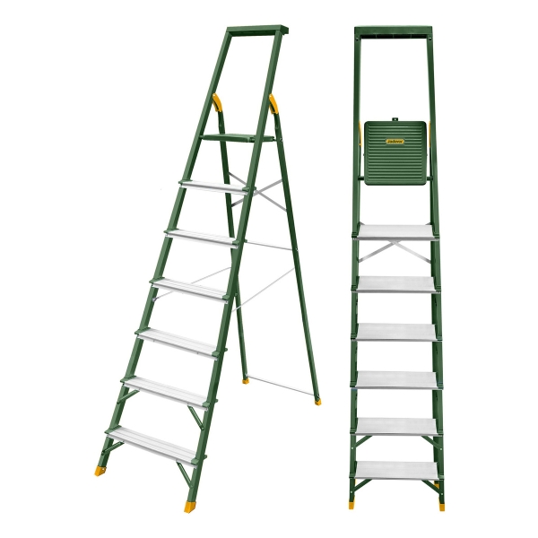 Escalera Aluminio 2.10 Met 7 Escalones 150kg Jadever