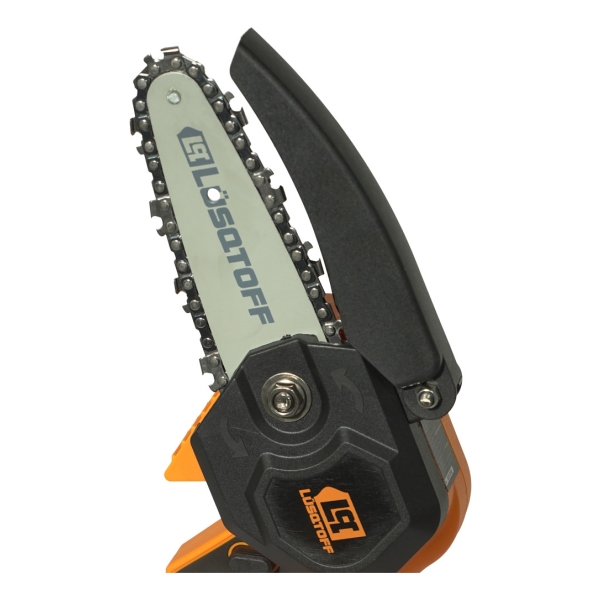 Mini Motosierra Con 2 Baterias Cargador Cadenas 18v Lusqtoff - Imagen 3