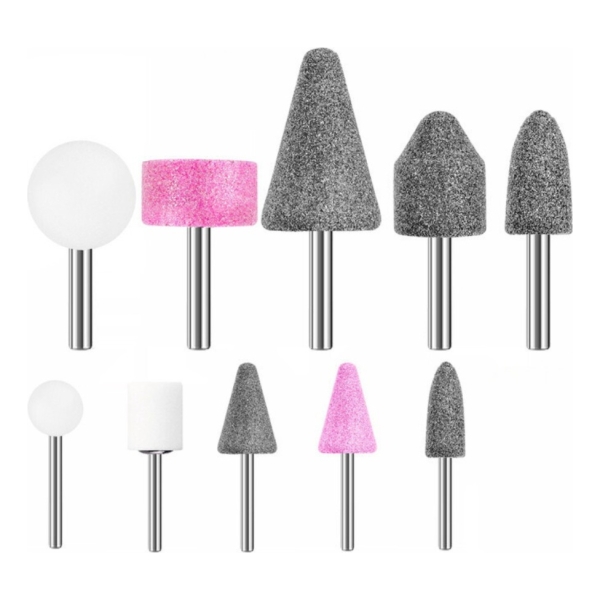 Set Piedras Y Fresas Para Mini Torno 10 Piezas Total