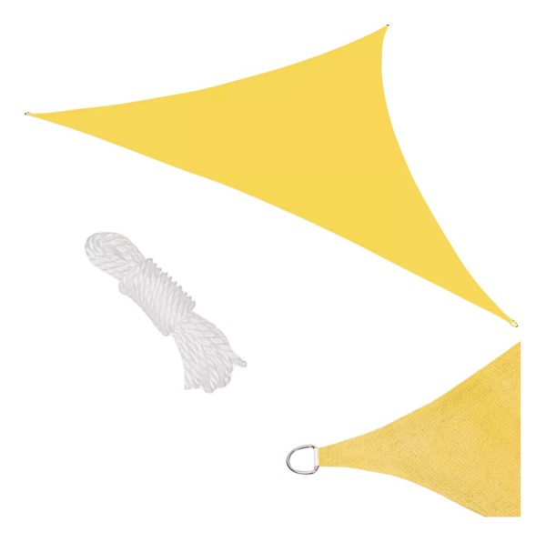 Malla Sombra Vela Toldo 5 X 5mts Jardin Elsue Triangular - Imagen 3