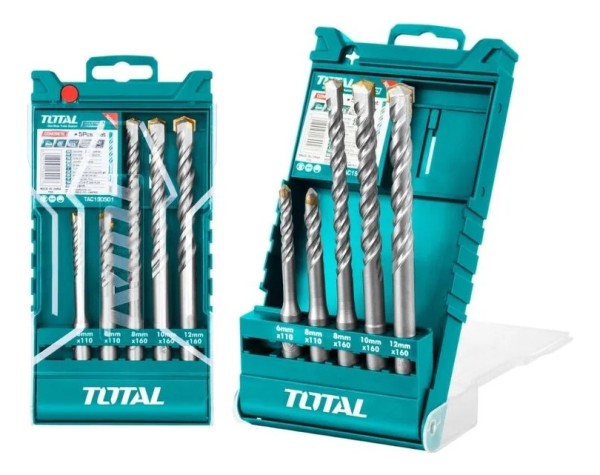 Juego De Mechas 5pcs Para Concreto Total Tac190501 - Imagen 2