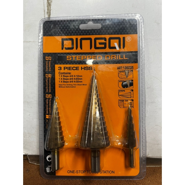 Mechas Cónicas Broca Escalonada 4-12 4-20 4-32mm Hss - Imagen 3