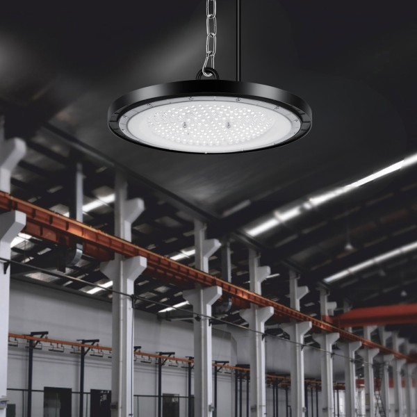 Campana De Techo Exterior Colgante Led Ufo 200w Luz Fria - Imagen 6