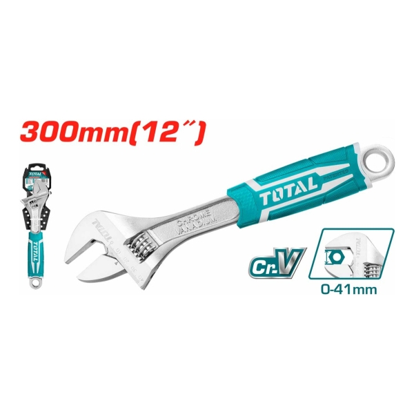 Llave Francesa Ajustable 12'' Industrial Total Tht101126 - Imagen 3