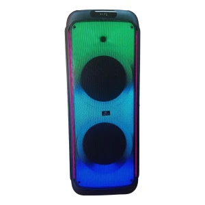 Torre Audio Parlante Fm Usb Mic Litio 8000 Pwpo Karaoke 2x12