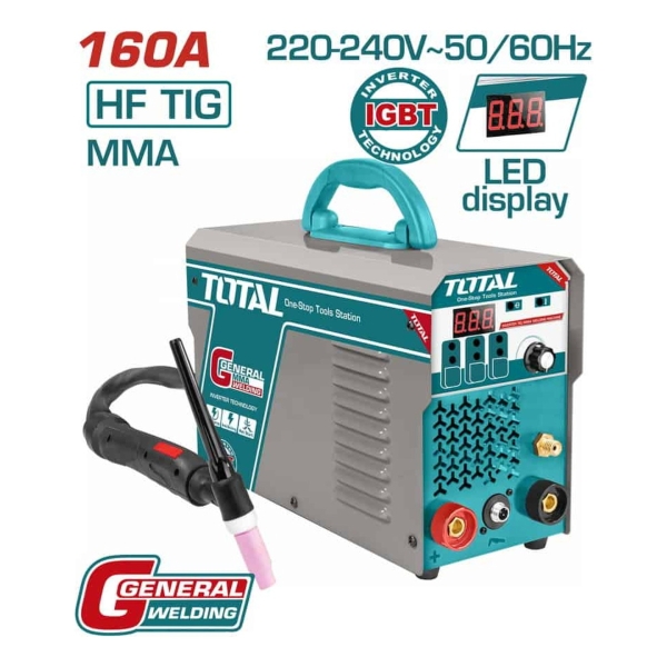 Soldadora Inverter Tig Mma 160amp Total Tig1601 - Imagen 2