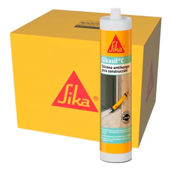 Silicona Neutra Sikasil C Transp. Y Color Pack X6 300ml - Imagen 2