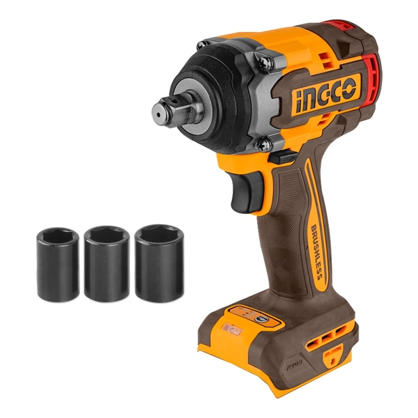 Llave De Impacto Ingco 20v, 500nm, S/bateria S/ Cargador - Imagen 3