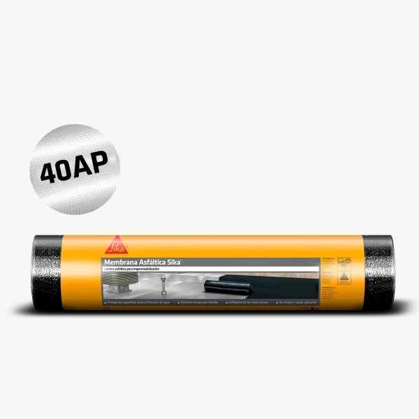 Membrana Asfaltica Sika 4mm 40kg Aluminizada Polietileno - Imagen 2