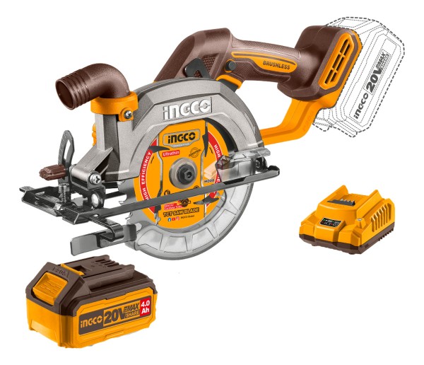 Sierra Circular 20v 140mm Brushless Ingco Csli14021 C/bat.