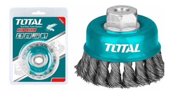 Cepillo De Alambre Trenzado Total - Para Amoladora - 75mm