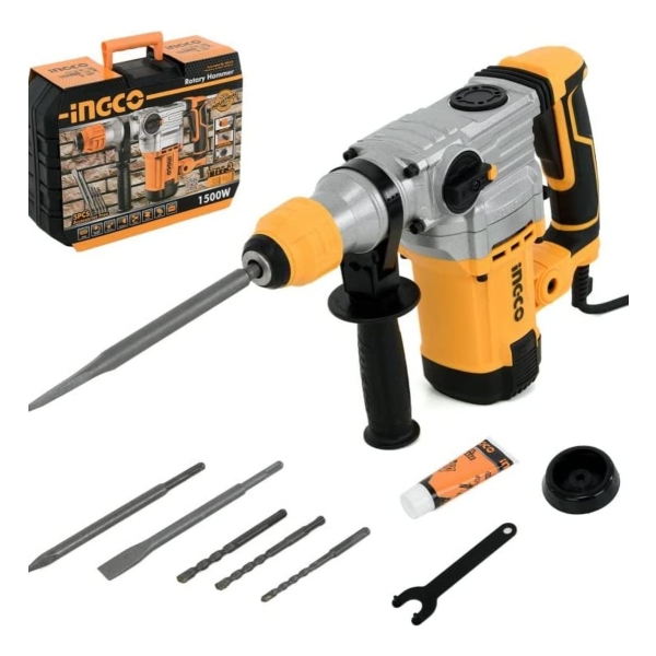 Rotomartillo Ingco Industrial Rh150038 + Accesorios Cinceles - Imagen 2