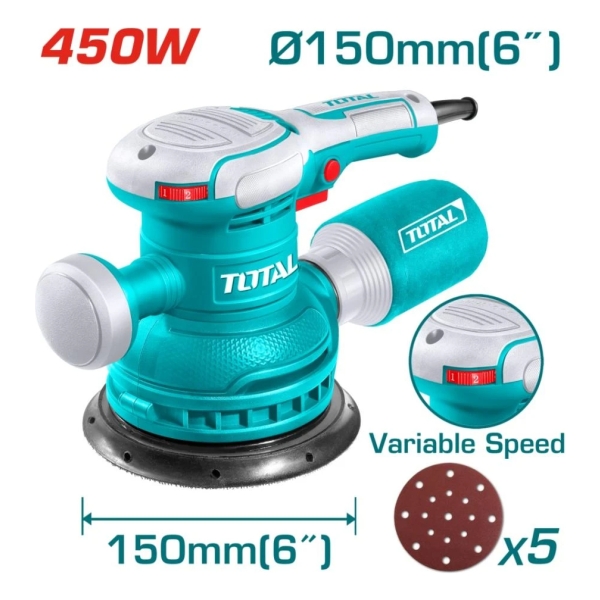 Lijadora Rotativa Con Velocidad Variable 450w Total - Imagen 2