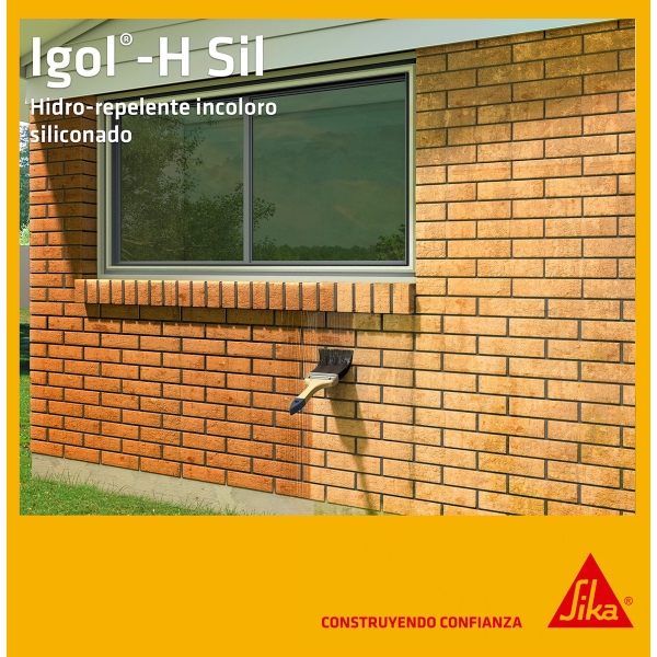 Impermeabilizante Siliconado Ladrillos Igol-h-sil 1 Lt Sika - Imagen 4